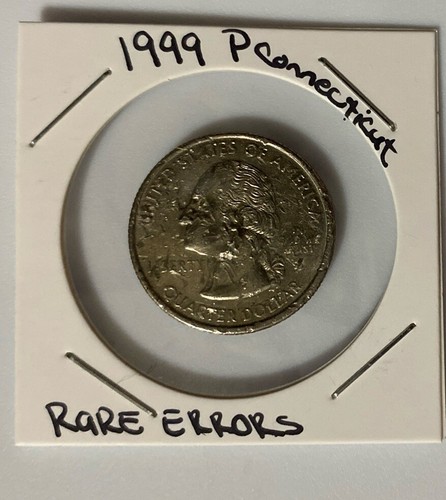 1999 P Connecticut State Quarter Rare Errors - Picture 6 of 7