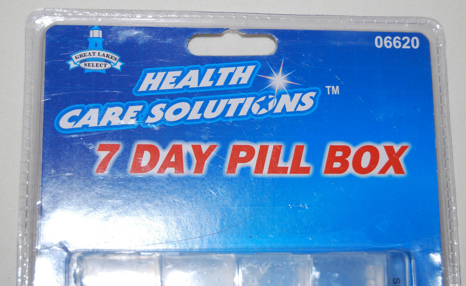 New Great Lakes Select Health Care Solutions Clear Large 7 Day Pill Box