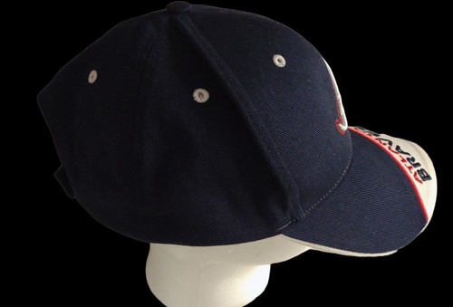 Atlanta Braves 2 Tone Tomahawk Adjustable Strapback Baseball Hat Cap - Picture 3 of 8