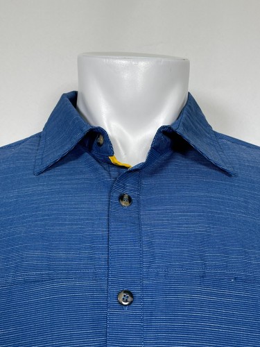 McDonald’s Apparel Collection Employee Uniform Heather Blue Shirt Men's LARGE - Picture 3 of 12