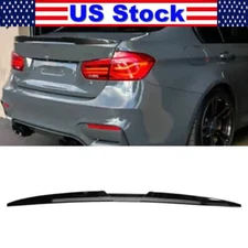 Glossy Black Look Rear Trunk Lip Spoiler Wing For BMW F30 3 Series M3 2012-2018
