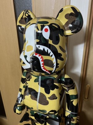 BE@RBRICK MASTERMIND vs BAPE(R) YELLOW 1000% USED Very Good  