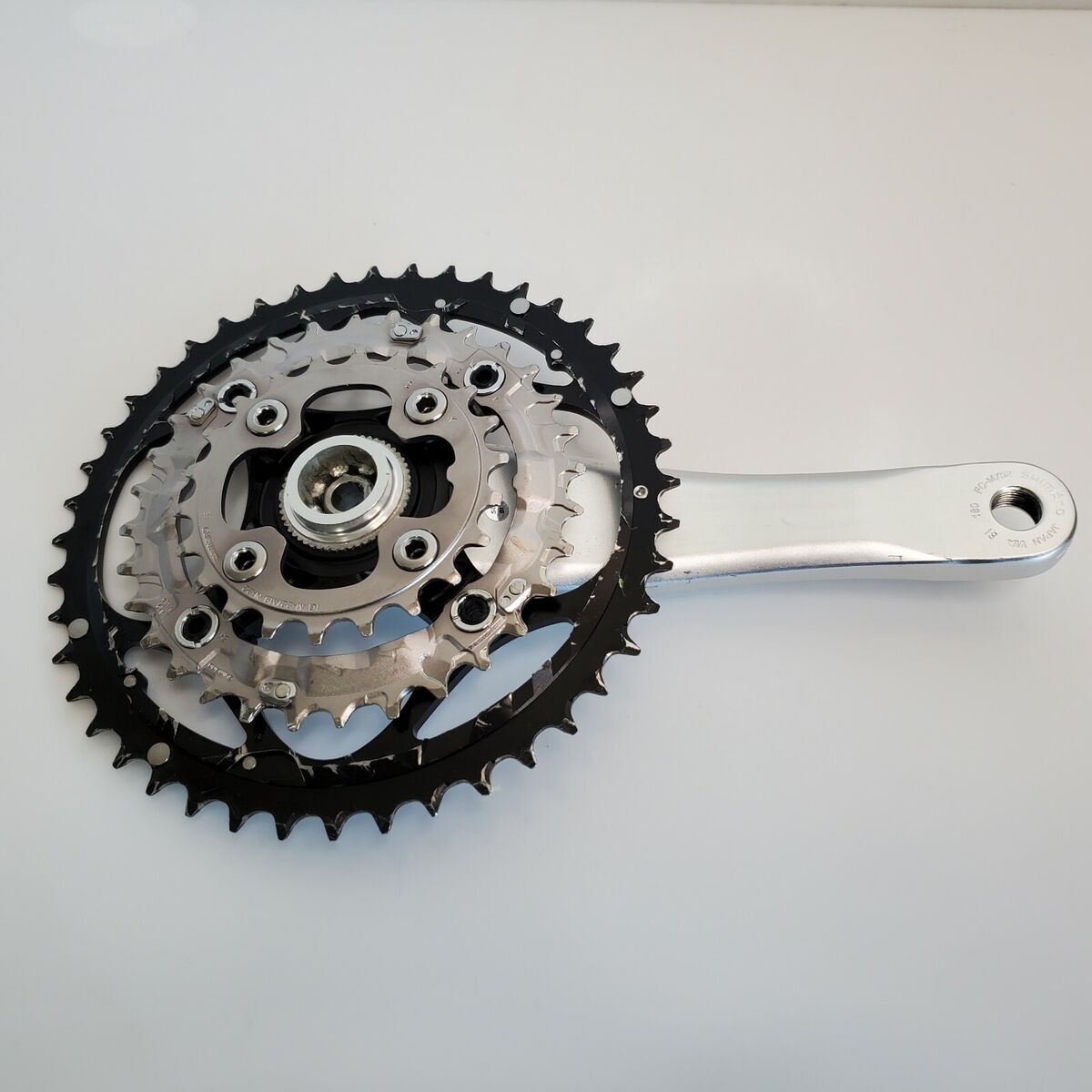 Vintage Shimano Deore XT FC-M752 Front Chainwheel 180 Silver Vintage Shimano Deore XT FC-M752 Front Chainwheel 180 Silver