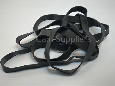 CAM SUPPLIERS * BLACK * RUBBER ELASTIC BANDS EXTRA LARGE STRONG HEAVY DUTY No.89 150mm x 12mm