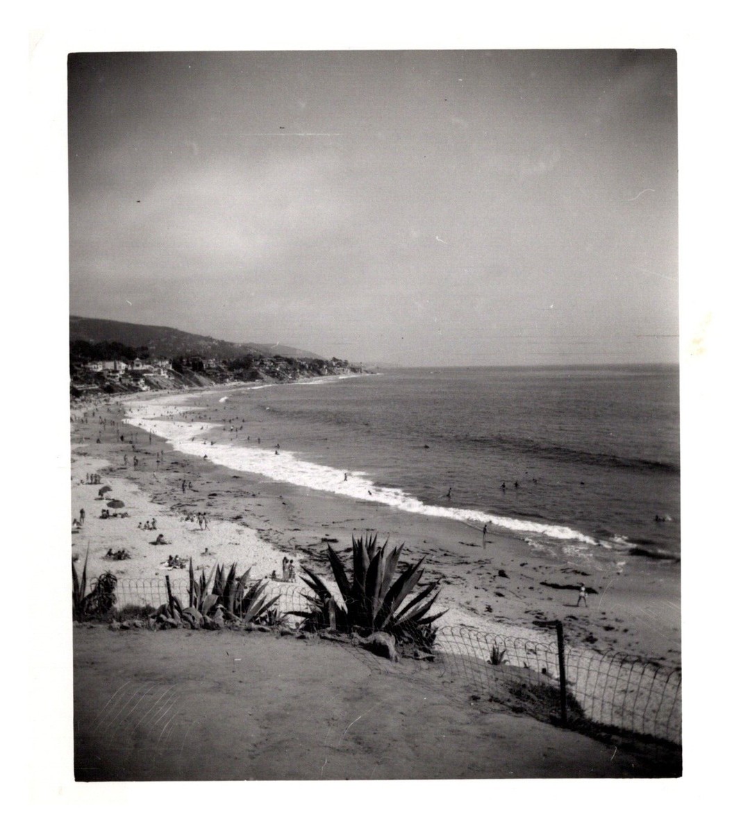 80s USA製 Vintage photograph ヴィンテージ フォト Vintage 1940's Photograph Panoramic View Laguna Beach, California