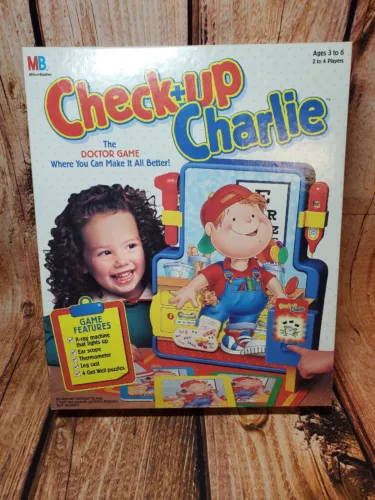Check-Up Charlie: The Doctor Game - Milton Bradley - 1995 - COMPLETE