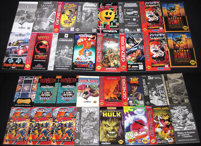 Authentic Sega Genesis + 32X Manuals Booklets - Very Good - You Pick Choose B2G1