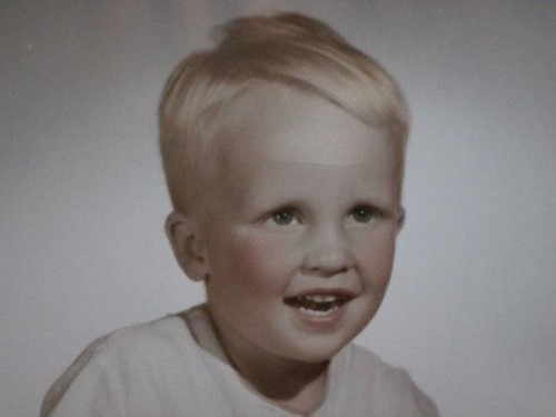 Toddler Boy Studio Portrait 8X10 Tinted Photo Only Jack 1948 - Picture 2 of 3