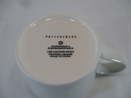 Pottery Barn Watercolor Heart Handcrafted Stoneware Mug Valentine Kitchen - Picture 6 of 9