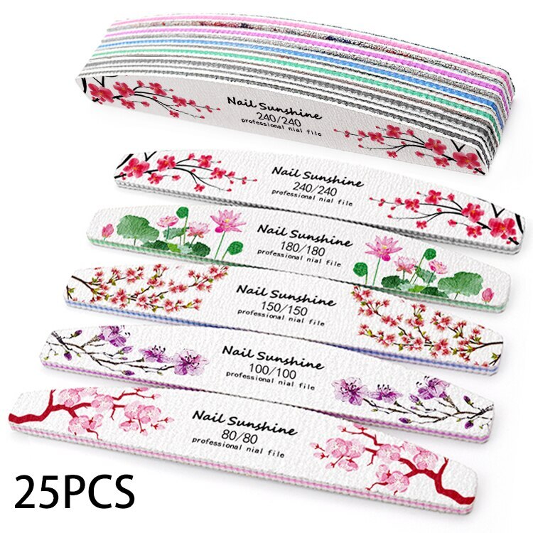 Reusable Nail File Flower 80/100/150/180/240 Manicure Tools