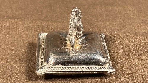 Caja de hadas de los dientes vintage caja de primeros dientes para bebé plata de ley sin marcar - Imagen 13 de 14