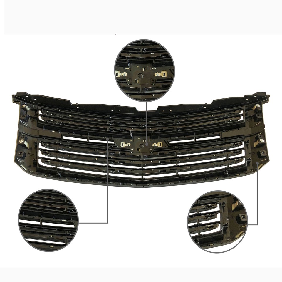 For 2015-2020 Chevy Tahoe Suburban LTZ Style Front Bumper Upper Grille