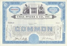 Chas. Pfizer and Co.,Inc. Stock Certificate 1957
