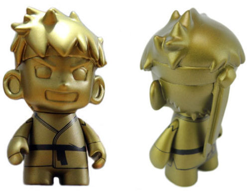 NYCC Exclusive GOLD RYU KIDROBOT STREET FIGHTER Chase Toy