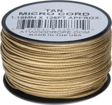 Atwood Rope MFG Micro Cord 125ft Tan MS10 - TAN