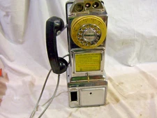 Rare 1948 Automatic Electric Chicago chrome 3-slot payphone