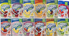 6 BOXES 48 PACKS Wyler's Light VARIETY Lemon Lime Cherry Singles to Go Drink Mix