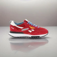 Reebok LX2200 Mens Red Suede Lace Up Lifestyle Sneakers Shoes Size 13