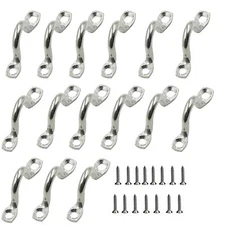 Sopepoyie316 Stainless Steel Bimini Boat Top PAD Eye Eye Strap Tie Down M5 Ka...