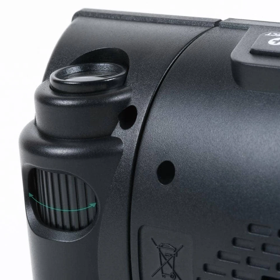 Clock Curved Black LED Projection Alarm Radio Adjustable Backlight USB Port - Image 3 of 4