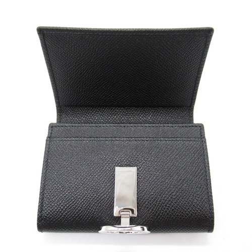 BVLGARI tarjetero estuche 30420 piel de becerro negro NUEVO unisex SHW - Imagen 4 de 10