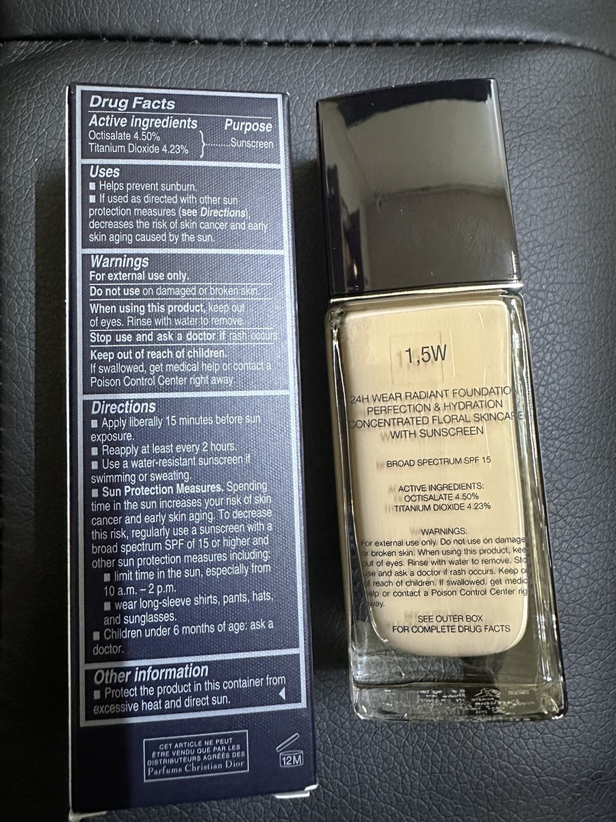 DIOR FOREVER SKIN GLOW 24 H WEAR RADIANT FOUNDATION SPF 15 1