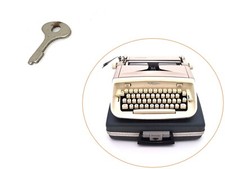 CASE KEY for Royal Typewriter Antique Vtg Safari Sabre Custom Aristocrat 800 thumbnail