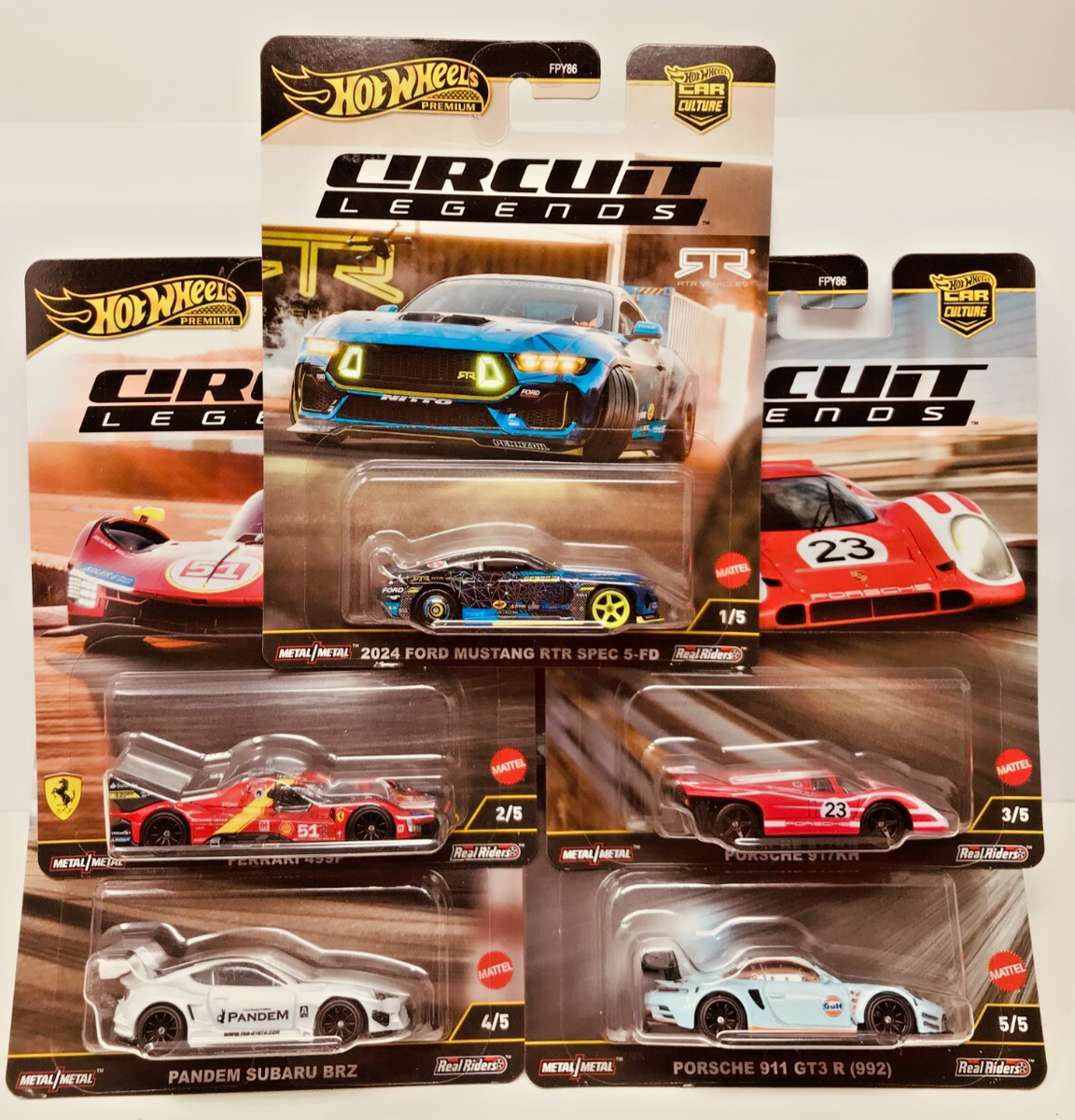 ホットウィール - コンプリート　5台セット　ホットウィール　CIRCUIT LEGENDS CIRCUIT LEGENDS * Set of 5 Cars * 2025 Hot Wheels Car