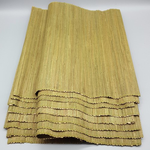 8 manteles tejidos naturales MCM aguacate oliva 14""x 19"" Saro Melaya jacinto de agua? - Imagen 5 de 12