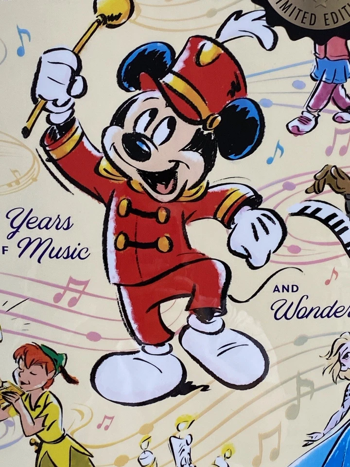 Bioworld Disney 100 Years Of Music And Wonder 20” Carry On Spinner Suitcase NEW - Image 2 of 4