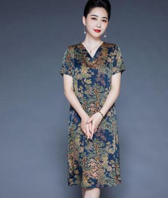 chinese dress ladies Modern Oversize Silk Kaftan Maxi Dress, Silk Dress, Loose Dress, Home   L'atelier de Sonja