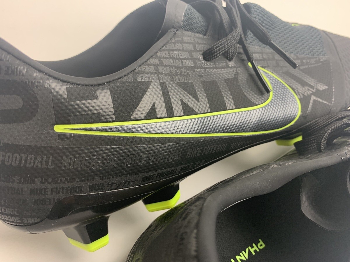 Nike Phantom Venom Pro FG Soccer Cleats Shoes Black/Volt
