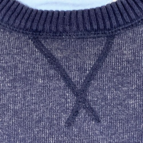 Tommy Hilfiger Sweater Boys Youth Large L Blue Pullover Flag Embroidered Casual - Picture 5 of 14