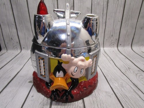 Vintage 2000 Warner Brothers Cookie Jar Marvin the Martian Daffy Duck - AS-IS - Picture 5 of 8