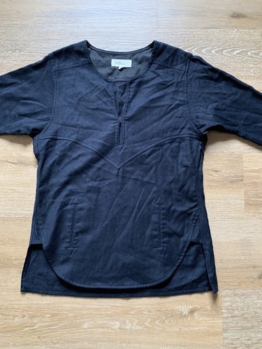 Camisa Isabel Marant Étoile Lana Virgen Negra Talla 2 Mujer Pullover Bolsillos - Imagen 4 de 12