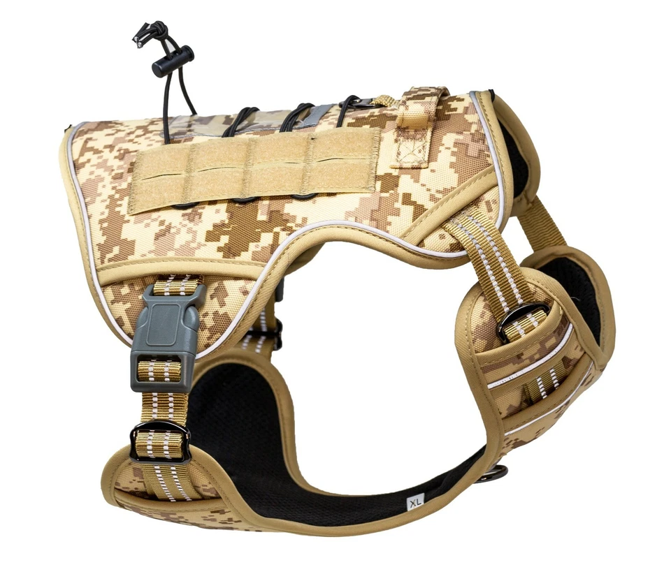 Verja Tactical Dog Harness No-Pull Adjustable Reflective Dog Vest & Leash Set - Image 3 of 4