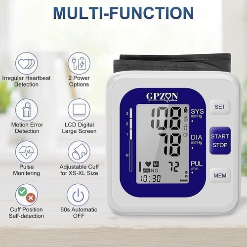 GPZON Blood Pressure Monitor CE Approved UK Accurate Digital Monitor Heartbeat - 第 4/10 張圖片