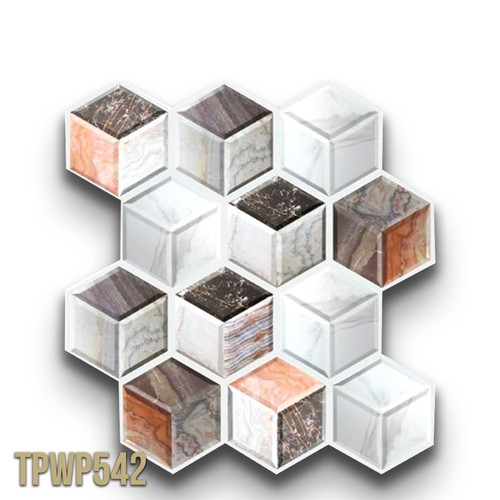 pacco da 4 Pannelli 3D Autoadesivi in PVC 30X30cm vari decori ultrarealistici id - Foto 27 di 30