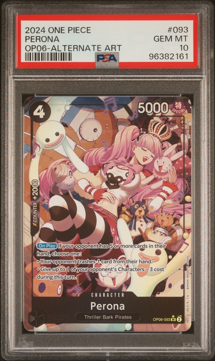 PSA10 ペローナ PERONA SPECIAL ALTERNATE ART PSA 10 Perona OP06-021 Leader Card Alternate Art ONE PIECE