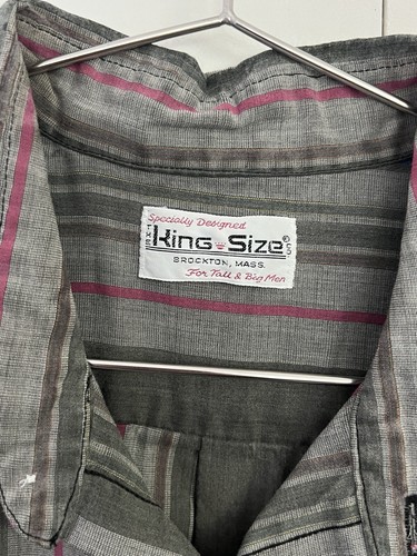 Vintage Button down King Size Shirt Mens XL For tall and Big Men - Picture 2 of 4