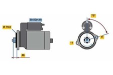 Starter Motor 02E911024A