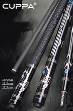 CUPPA 58" Capricon Carbon Energy Billiard Pool Cue Stick 10.5/11.5/12.5mm