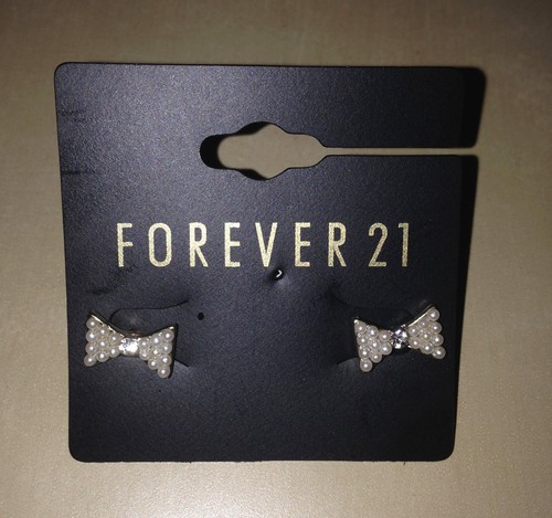 Pendientes de joyería para mujer FOREVER 21 arco de perlas arco de oro arco margarita nuevos con etiquetas* - Imagen 10 de 17