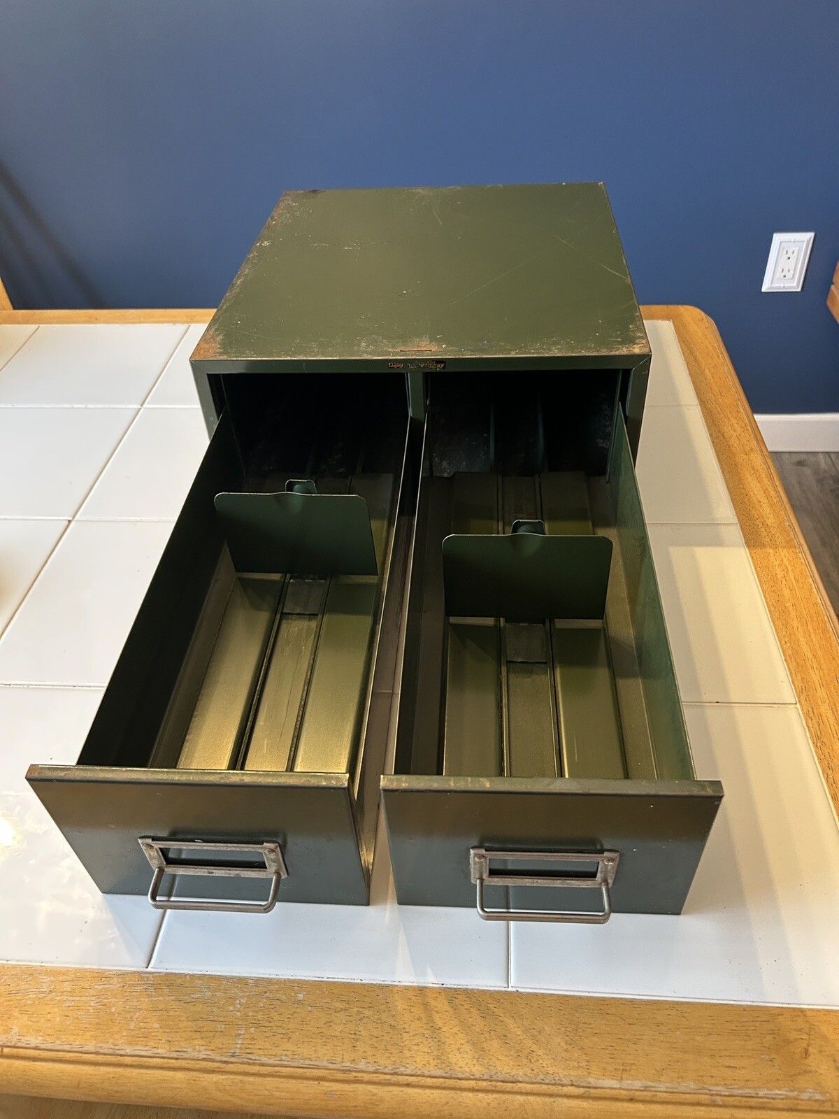 Vintage Steelmaster TwoDrawer Card Filing eBay