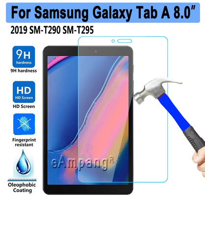 For Samsung Galaxy Tab A 8.0 (2019) Tempered Glass Screen Protector (T290 T295) - Picture 2 of 4