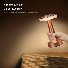 Portable LED Table Lamp with Touch Sensor 3 Color Stepless Dimmable Bedside Lamp