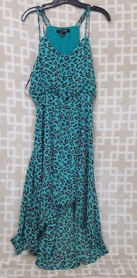 green cheetah print dress