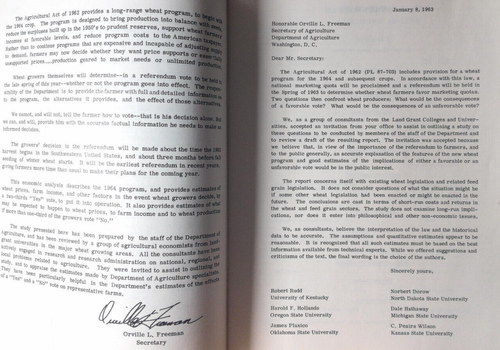 Wheat The Program For 1964 Economics Analysis U S Dept of Agriculture - Picture 7 of 8