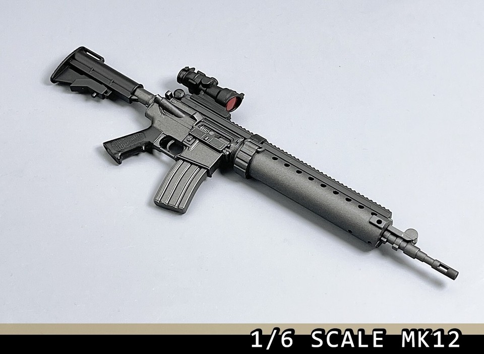 1:6 WWII War Army MK12 Gun Rifle Weapon for 12