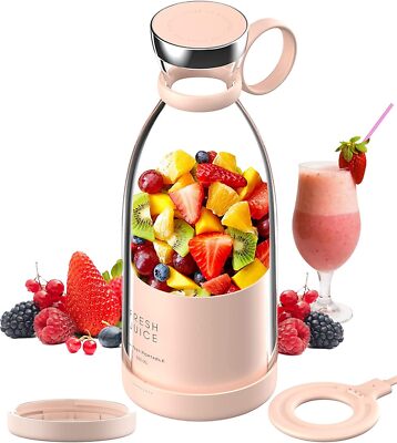 Felenny Tragbarer Mixer - Smoothie Maker To Go Mit 6 Klingen & Akku